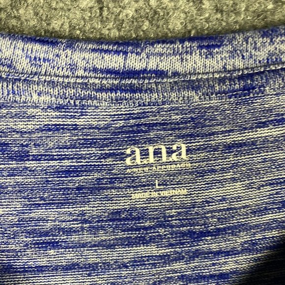 A.N.A Top Women's Large Short Sleeve Polyester Blend A New Approach L - Picture 3 of 8